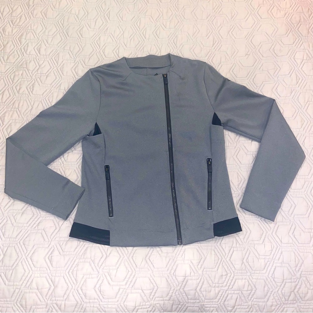 Adidas Dri-fit Side zipper jacket running sweatshirt paneled pockets Small